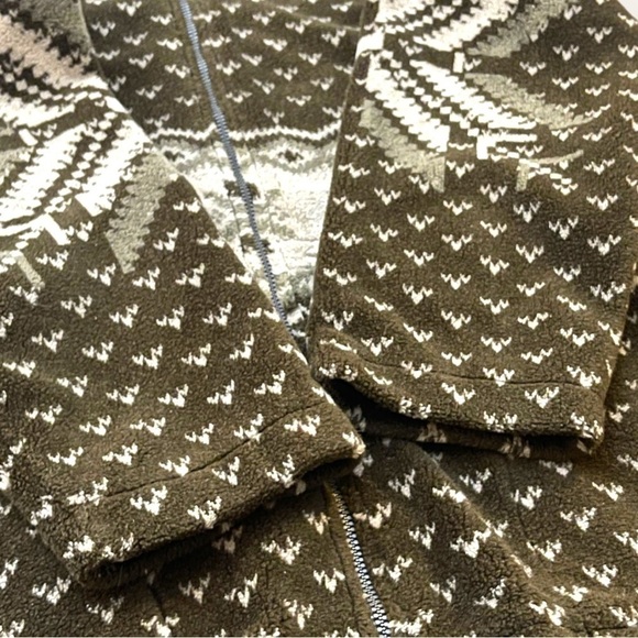 MUSKOKA Lakes Plush Zip Front Jacket Size Medium Green - Picture 16 of 16